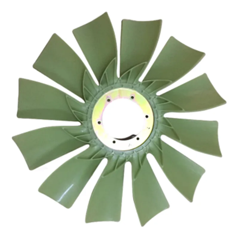 TIEJIA High quality Diesel Engine Fan Cooling Radiator Fan Blade With 12 Fan Blades for D6E Engine EC210 Excavator