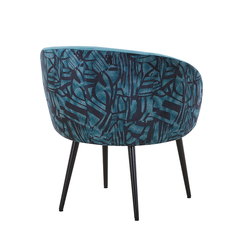 New Design Dining Room Furniture modern velvet dining chair Upholstered restaurant chair salon chair