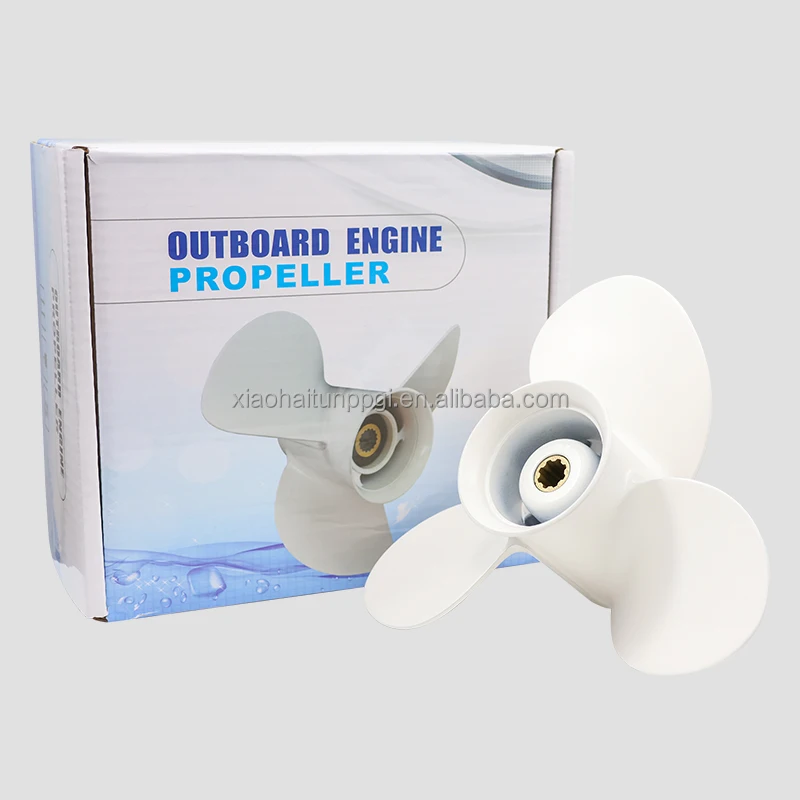 Little Dolphin Propeller Boat 9 3/4 x 6 1/2 Aluminum Outboard Propeller for Yamaha Engine 9.9-15HP 683-W4592-02-EL