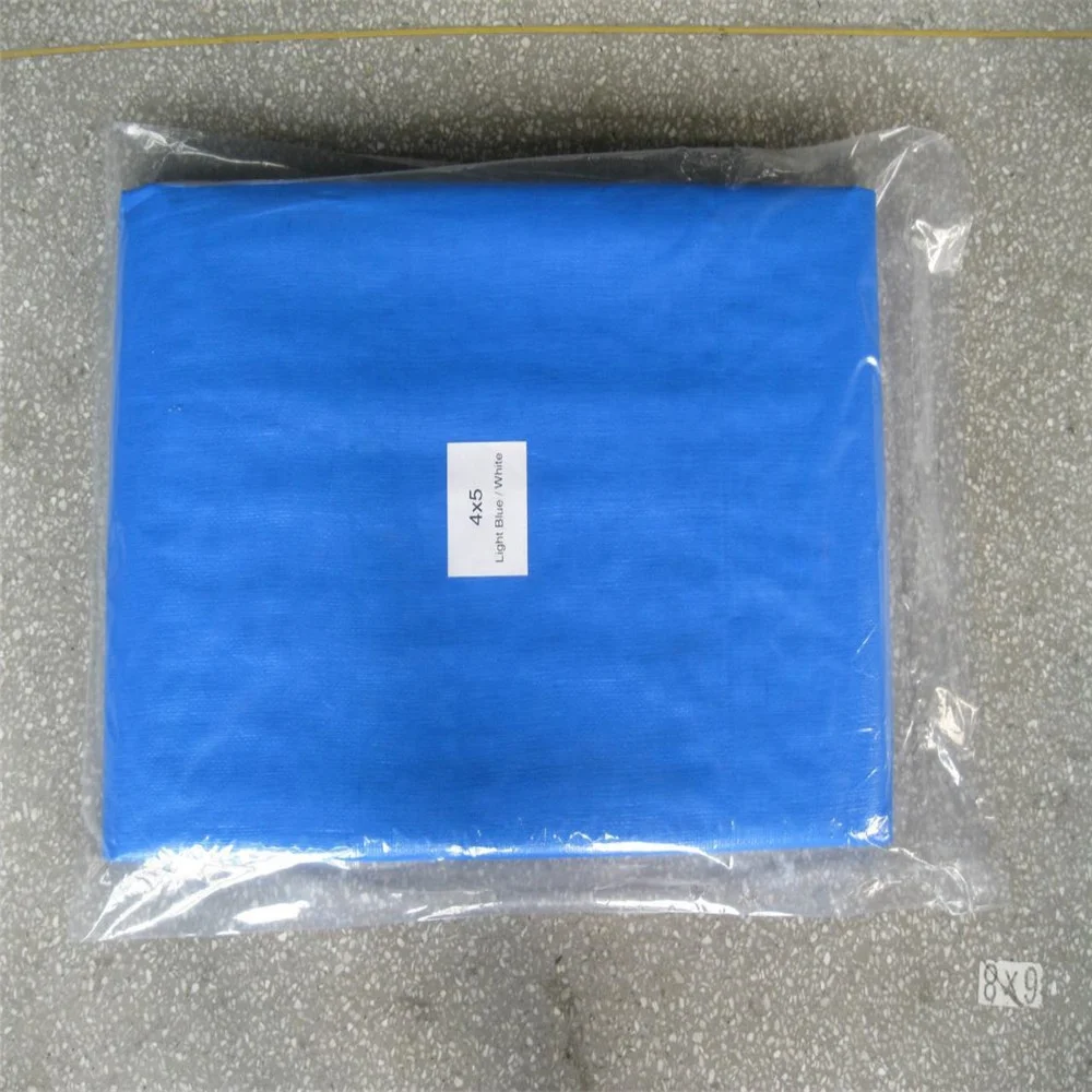 Blue Color Heavy Duty Good Quality PE Material Tarpaulin Waterproof Tarpaulin Sheets Truck Cover Tent Material