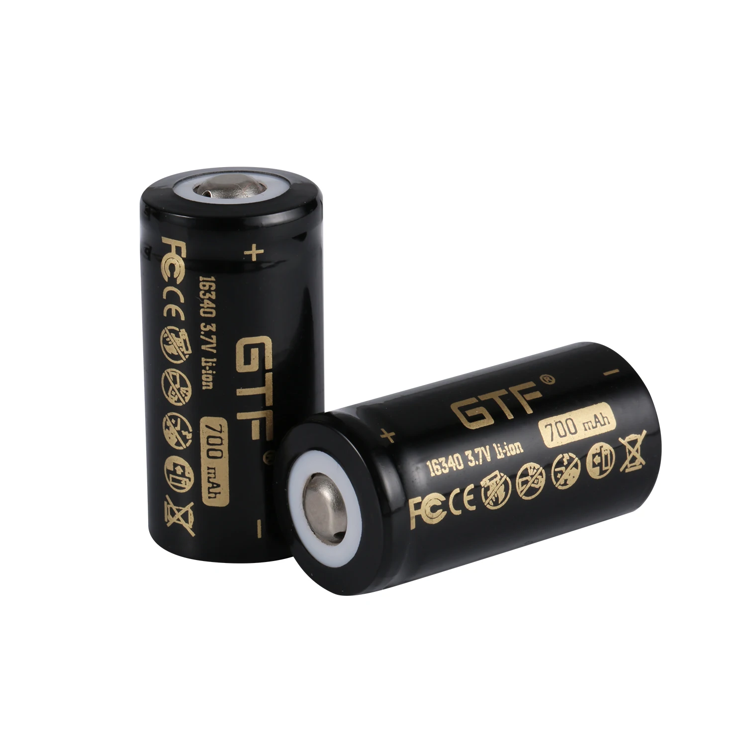 CR123A battery 16340 700mah 3.7v li-ion rechargeable battery