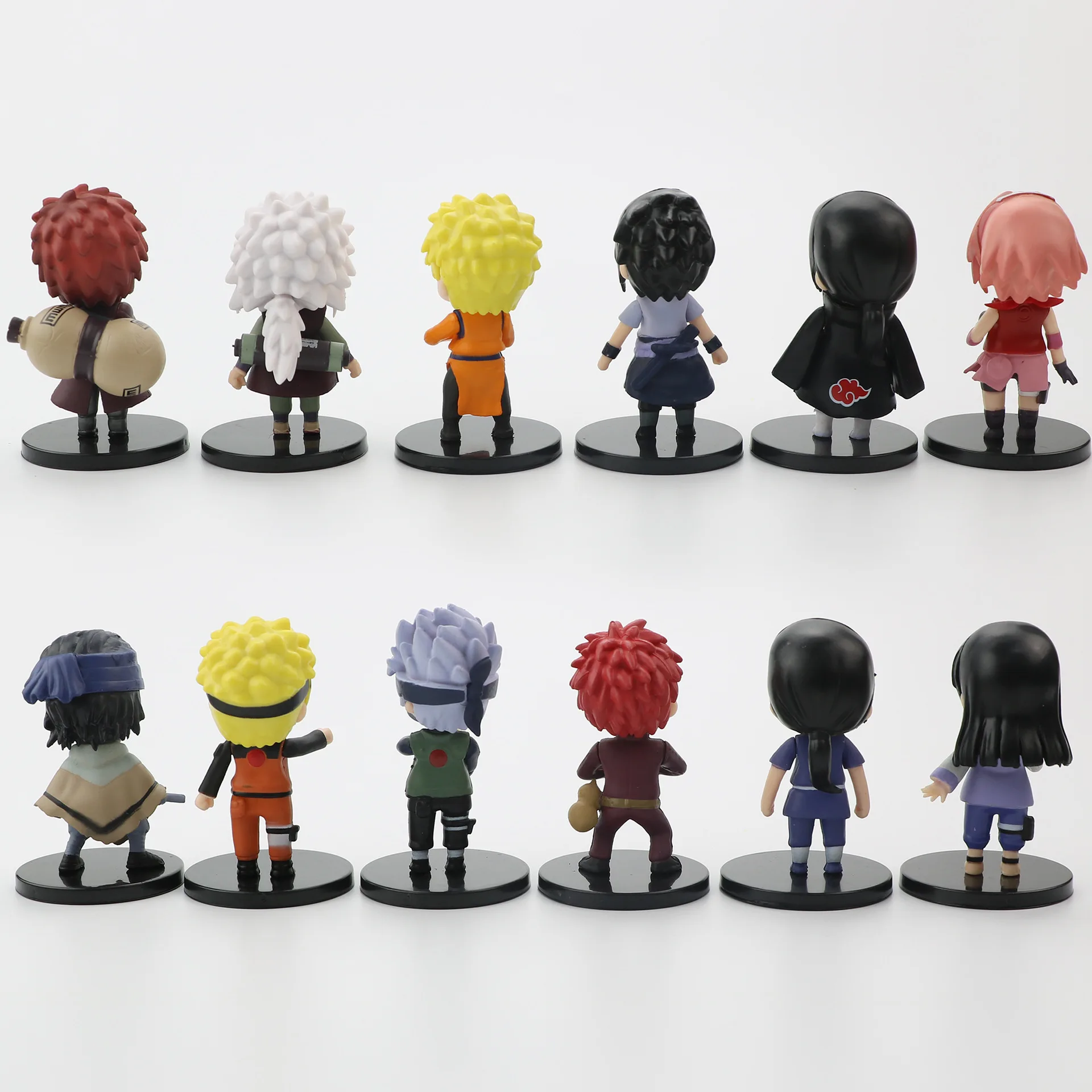  Фигурки в стиле Q Наруто 12 шт. модель Naruto Sasuke Sakura Kakashi Hyuga Hinata Jiraiya Gaara Uchiha