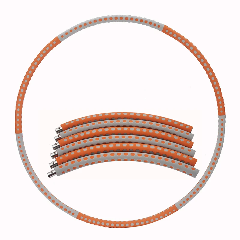 
Removable gym equipment stainless steel hula ring hoop high quality customized metal pipe hula hoops sports fitness accessories 