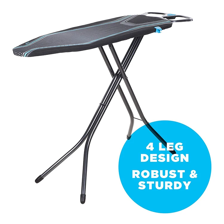 Modern Classic Carved Iron Table High Quality Double Tiers Folding Ironing Board with Clothes Rack Kitchen Bathroom Wardrobe Use