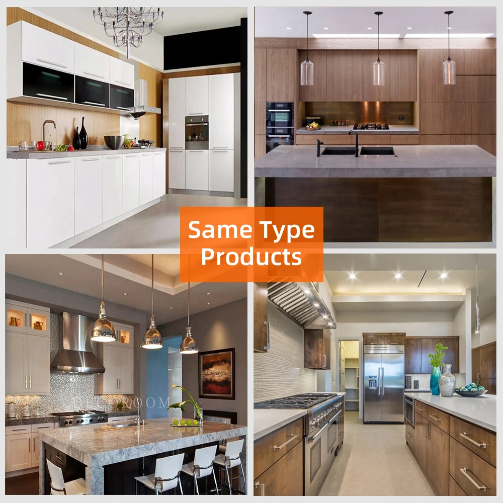 China custom high class glam modern cheap home white fitted plywood open italian kitchen units set furniture