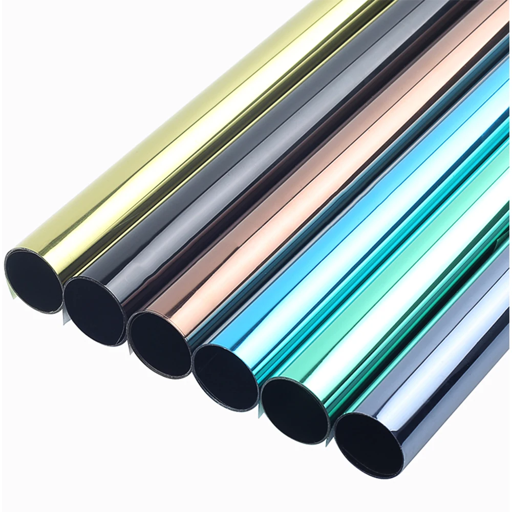 10%vlt 25%vlt 50%vlt Silver Mirror Reflective Building Window Film Architectural  Film Building Window Tint Film