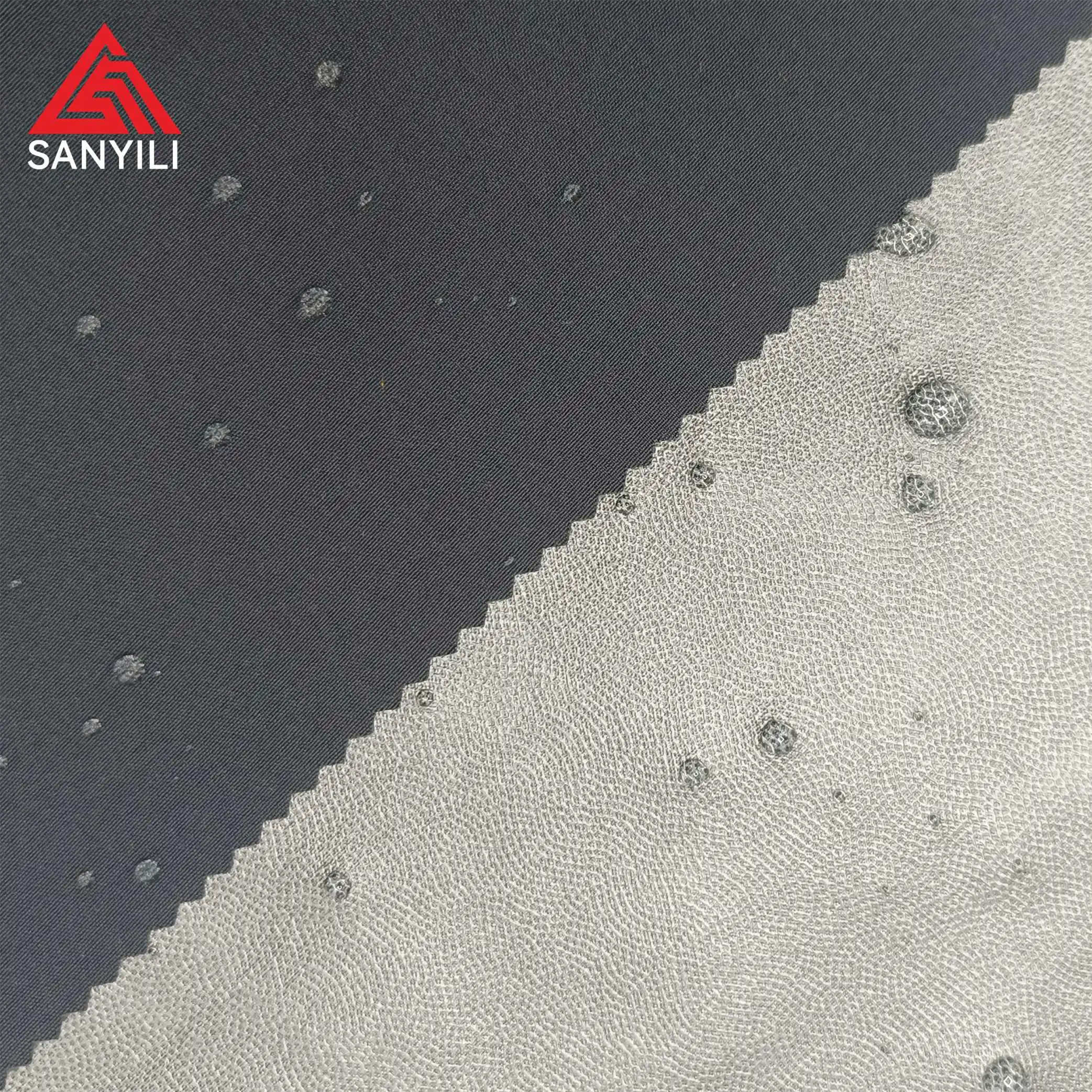 100D four way stretch polyester fabric breathable waterproof fabric for men down jacket hood puffer