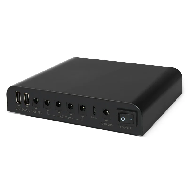 Мини-источник бесперебойного питания 100 В/240 В 12000 мАч DC 5 9 12 UPS Power Bank для Wi-Fi маршрутизатор веб-камера видеонаблюдения