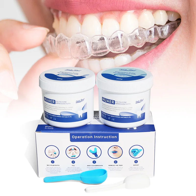 CE Approved Private Label Teeth Putty Silicone In Ear Dental Impression Material Kit