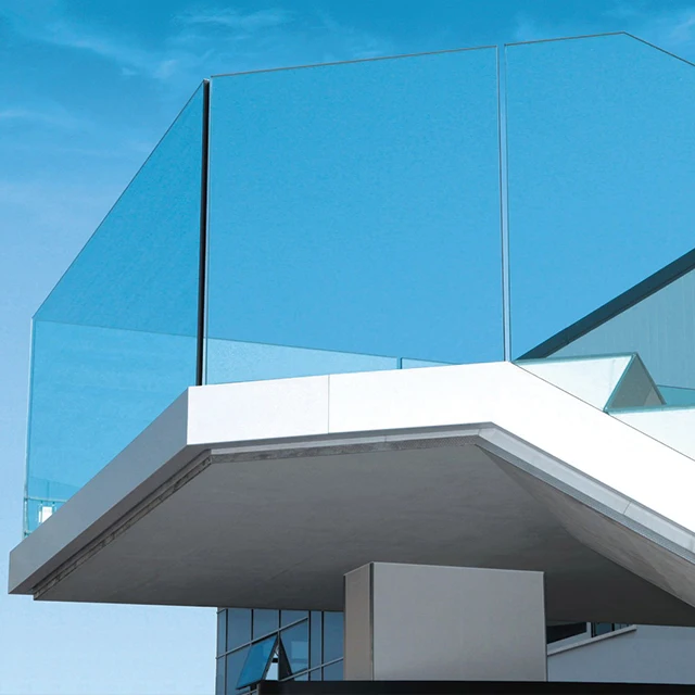 12.76mm Clear Colorful PVB Film Building Tempered Laminated Glass Pool Fence for Project