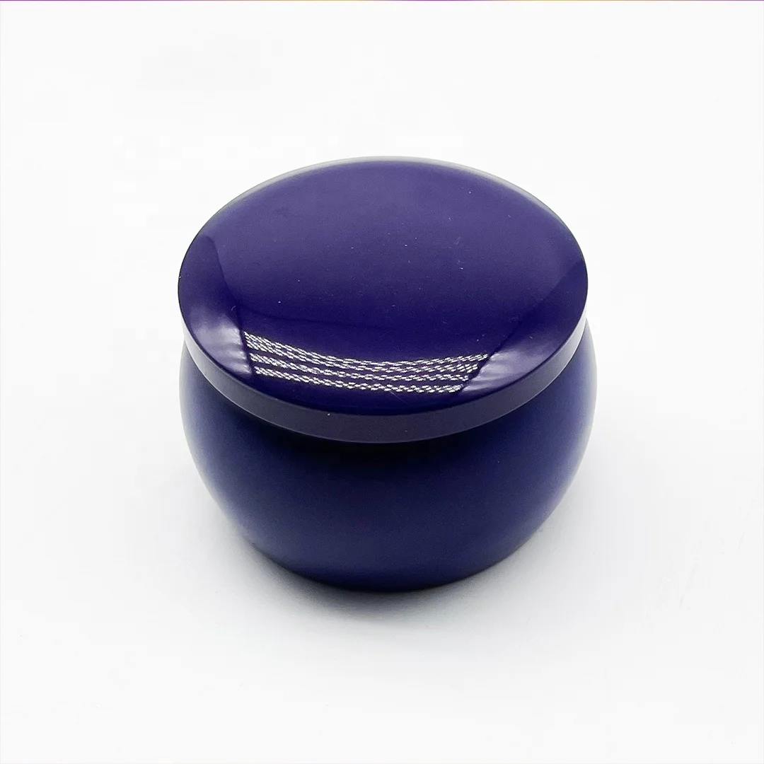 2oz two-piece metal tin can candle tin with lid massage tin with spout custom box cans for candles
