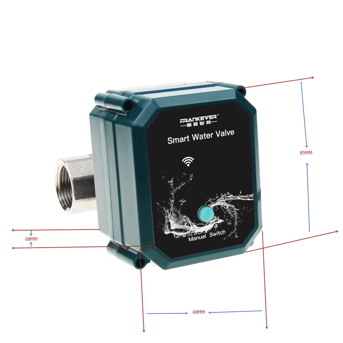 Adjustable Water Volume Level Flow Control Tuya Smart Life Automatic Garden Irrigation Wireless WiFi Smart Water Valve