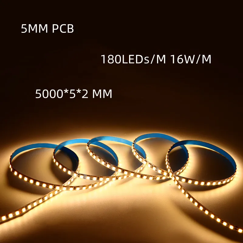 Narrow 5mm 180led/M SMD2835 LED Strip Light Flexible Tape Light for Home,Kitchen,Party,Christmas,cabinet,mirror light LED strip