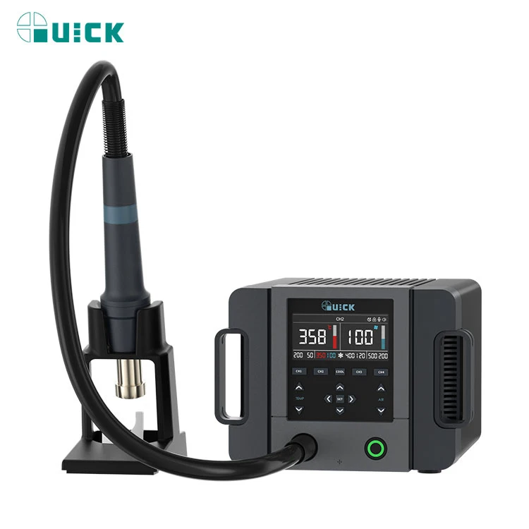 QUICK 861PRO Smart Hot Air Desoldering Staction For Mobile Phone Motherboard Ic Chip Level PCBA Repair Station