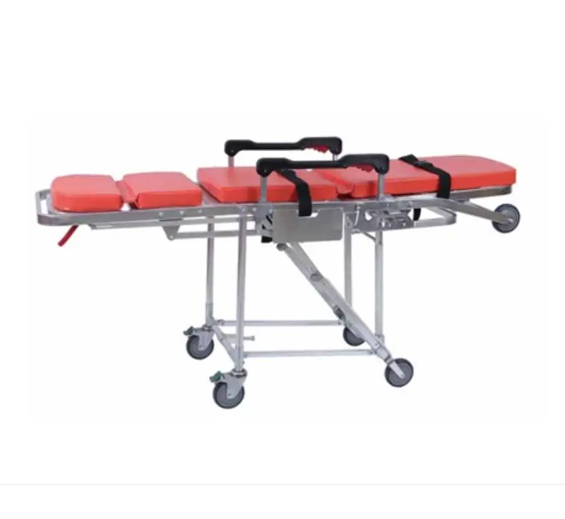 Manual Rescue Stretcher Cart Ambulance Stretcher Adjustable Hospital Patient Transport Ambulance Stretcher Trolley