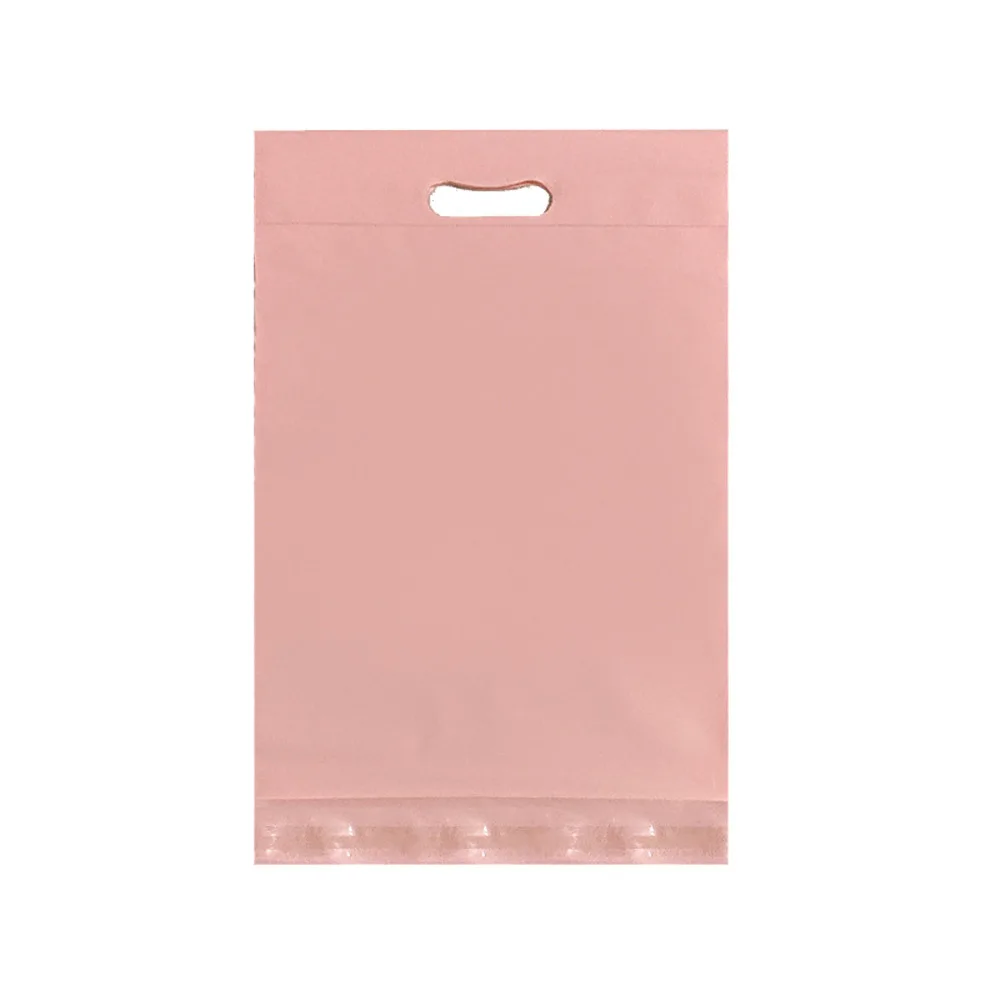 design is free Logo Recyclable Retail Reusable Black Translucent Plastic Poly Tote Carrier Shopping Bags With Handles