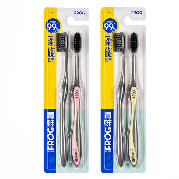 
Classic hybrid design sustainable fine workmanship adult nylon supplies toothbrush 
