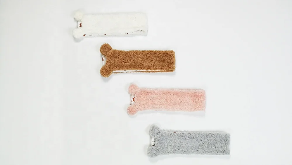 
Warm arctic velvet winter baby scarves for girl boy 