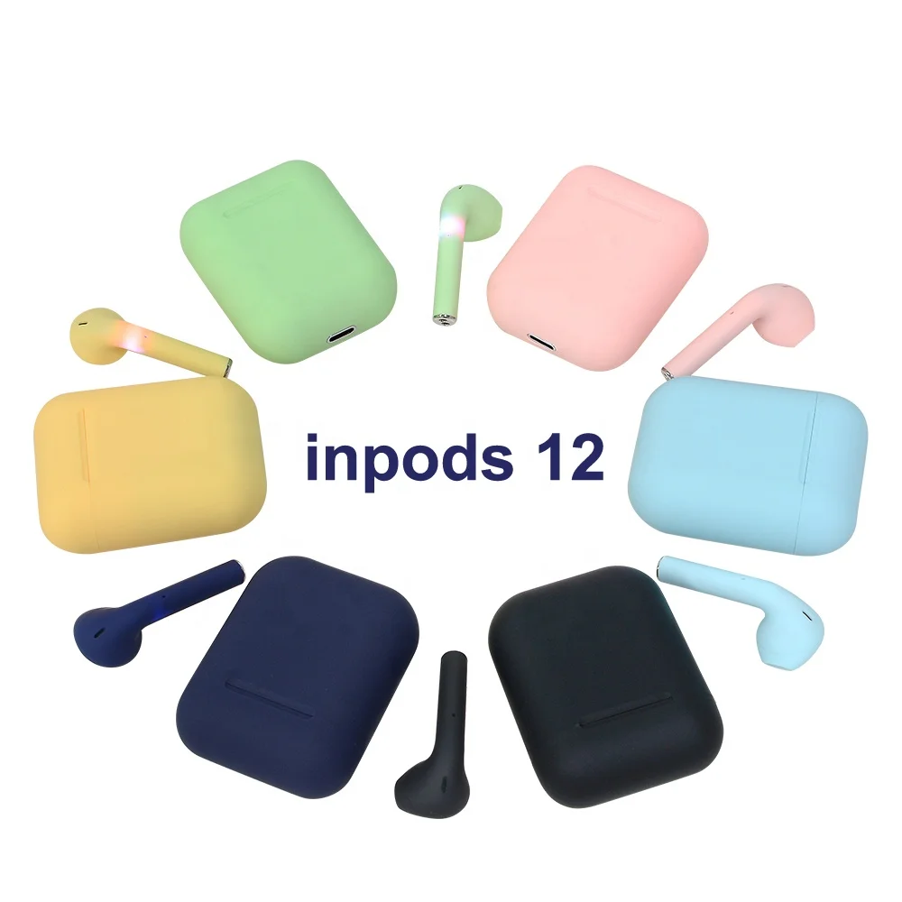 
Newest Inpods 12 OEM Custom Touch Control Stereo Mini Wireless BT Earphone i12 TWS Waterproof Earbuds 