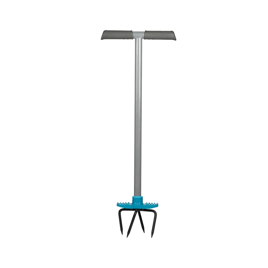 TPR handle hand tiller cultivator heat treatment steel manual garden cultivator