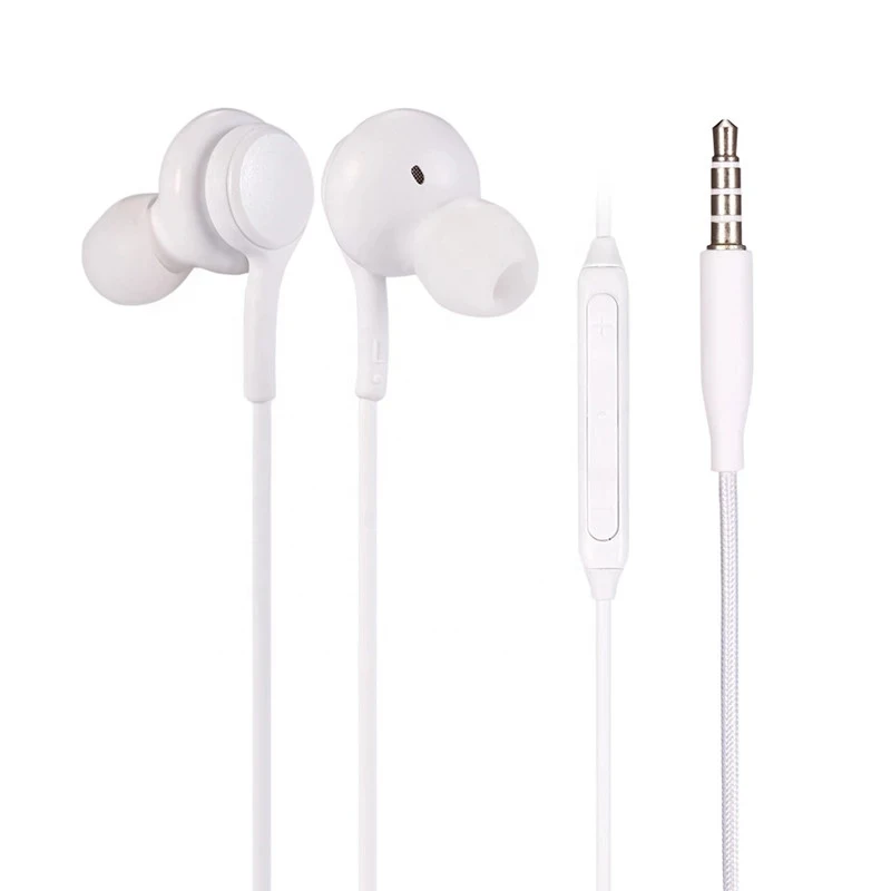 Factory wholesale 3.5mm stereo wired headset earplugs for Samsung S10 AKG