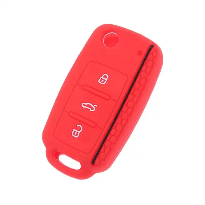 Protective Silicone Remote Car Key Case Cover be suitable for Volkswagen VW POLO Tiguan Passat B5 B6 B7 Golf EOS Scirocco Jetta