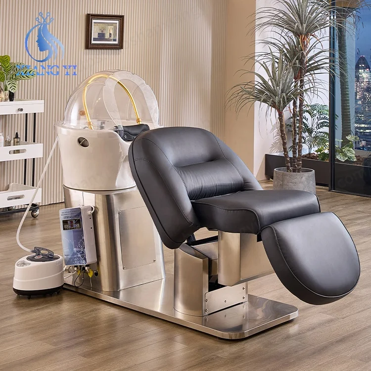 Beauty Salon Electric Lifting Hair Washing Thai Massage Chair Head Spa Shampoo Bed