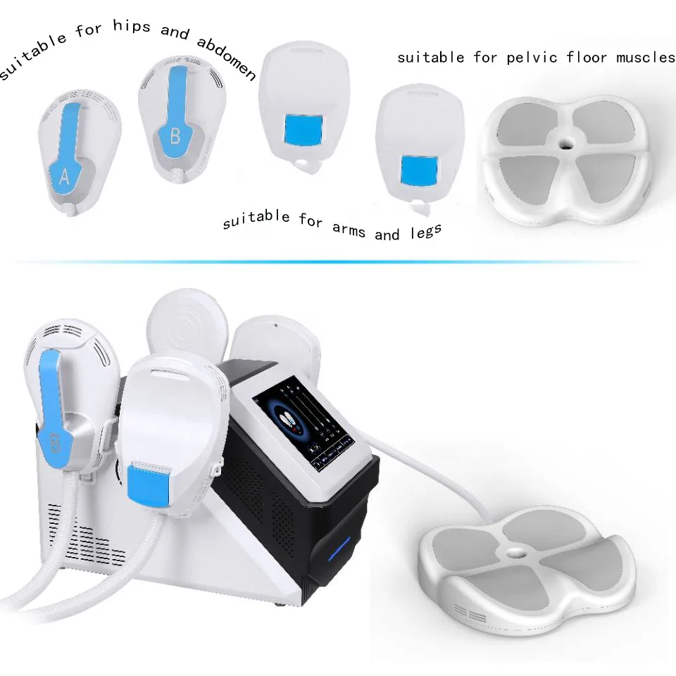 2022 muscle sculpting mini pelvic vacuum  cavitation system neo beauty portable nova rf 4 handles emslim machine