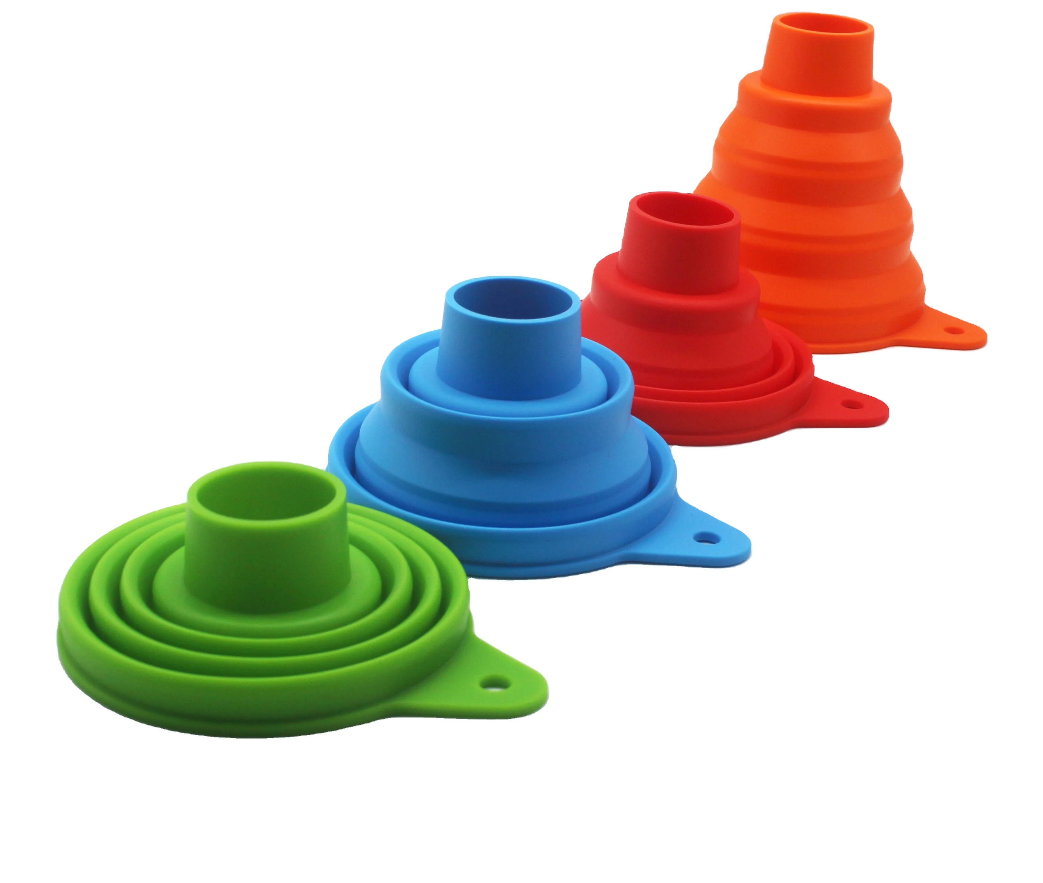 China Manufacturer Food Grade Foldable Silicone Funnel