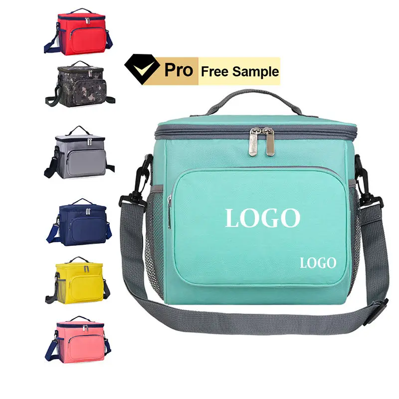 Free Sample Wholesale Custom Printed Ice Bags Insulated Reusable Grocery Bags Cooler Wine Cooler Bag For Picnic