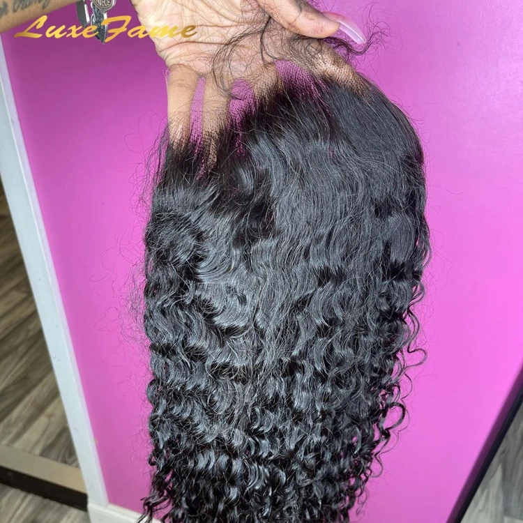 Hot sale 30 Inch Brazilian Deep Wave Human Hair,Afro Kinky Curly Wigs Human Hair Lace Front,Water Wave Peruvian Human Hair Wig