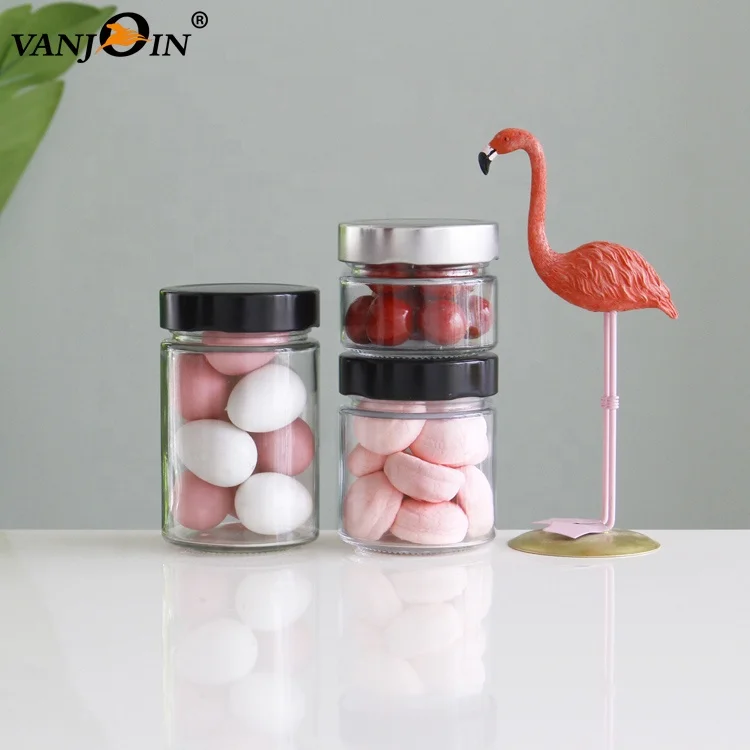  Оптовая продажа прямоугольный контейнер 12 унций 8 4 унции из Кремневого стекла для варенья и меда стеклянные банки маринования