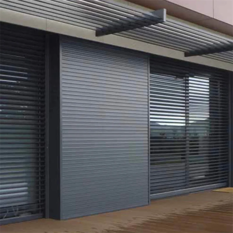 TOMA European Standard Motorized Aluminum Shutters Steel Roller Shutter with Rolling Pull Opening Method Porte Aluminum