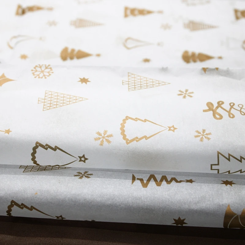 2024 High Quality Custom Wrapping Tissue Paper Packing Brand Tissue Papers with company logo stickers