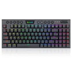 Redragon K625P-KBS Yi Pro Wireless Tri-Mode RGB Backlight Blue Switch Computer Number Mechanical Keyboard