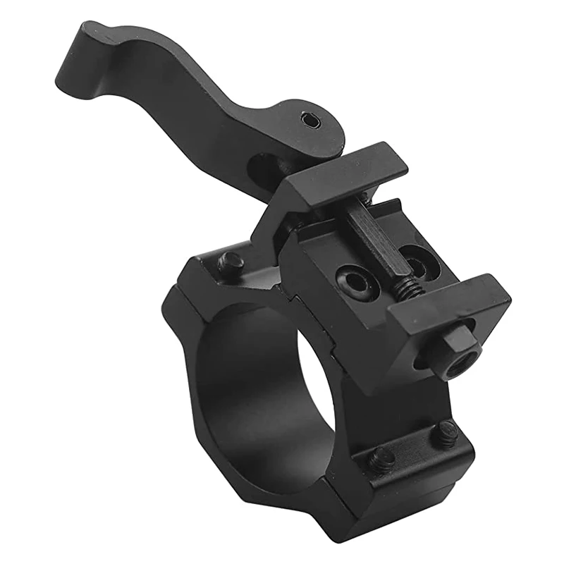 25.4mm 30mm Low Profile Quick Detach QD Ring Mount Flashlight Laser Bracket Outdoor Hunting