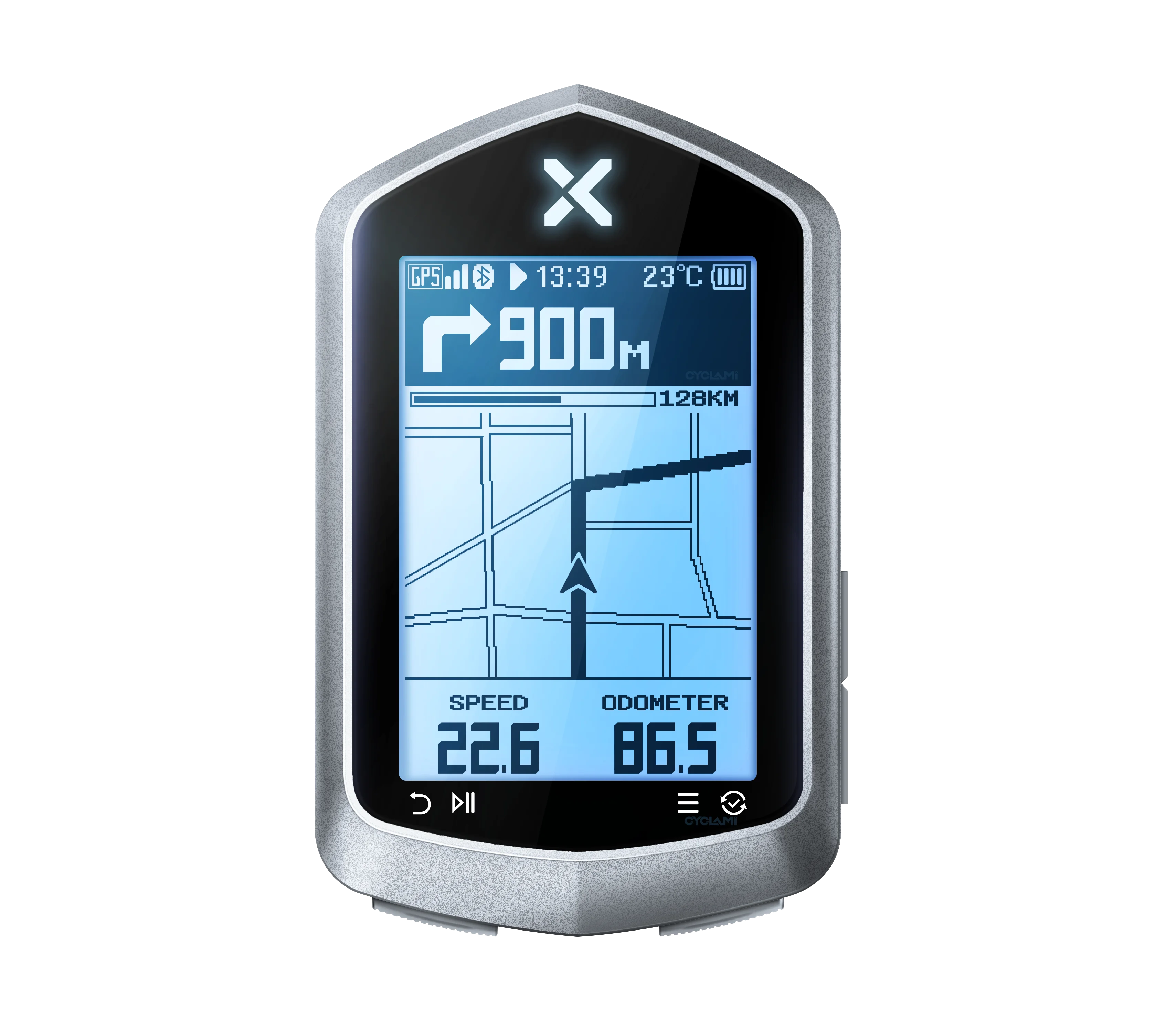 XOSS NAV+ Map Navigation Cycling GPS Wireless Speedometer 2.4' HD Screen Bicycle Bike Computer