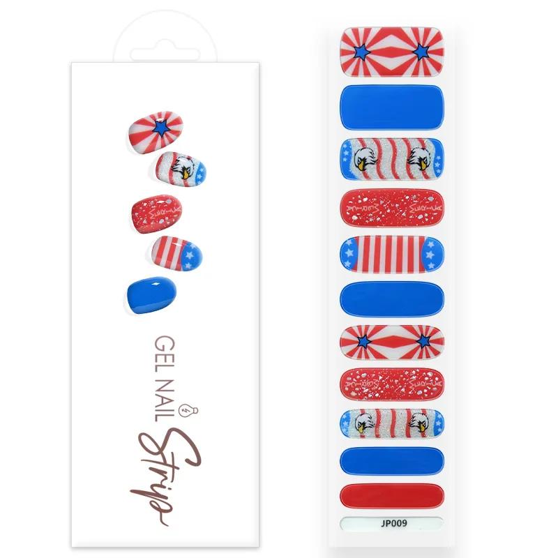 Wholesale Semi Cured Uv Stickers Nail Wrap Grid Nails Polish Tickers Strips Nail Stickers