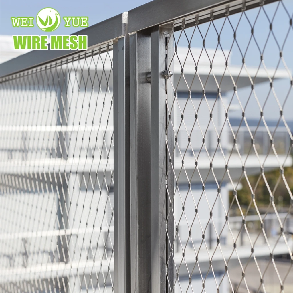High Security Stainless Steel Wire Rope Architectural Metal Decorative Mesh anti rust stainless steel wire filter screen mesh