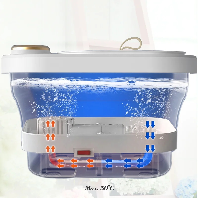 KIKI NEWGAIN Wholesale Electric Portable Foldable Foot Spa Massager Folding Foot Bath