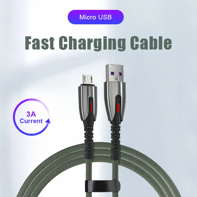 Custom wholesale price micro USB cable  3A mobile fast charging android mobile micro usb data cable