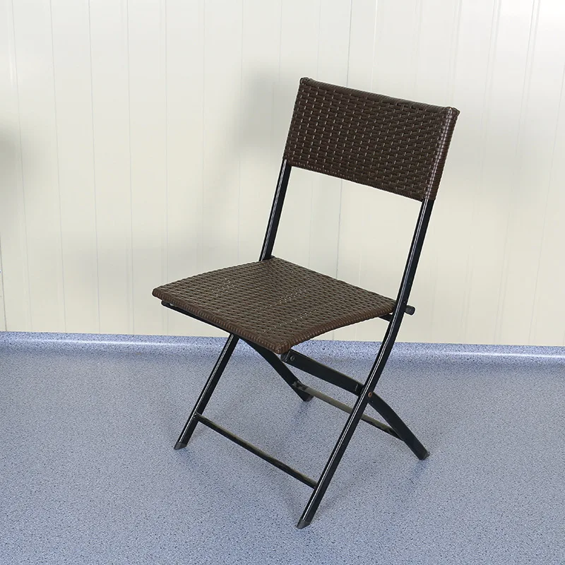 Factory direct price portable furniture space saving party camping chair living room rattan folding chair