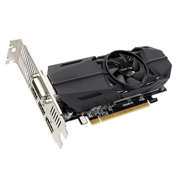  Гигабайт NVIDIA GeForce GTX 1050 Низкопрофильный 2G низкопрофильный дизайн с графической картой длиной 167 мм