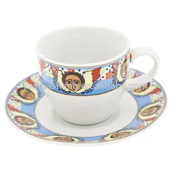 Eritrean Porcelain Ceramic Coffee Set Eritrean And Ethiopian Angel Design Art Jebena For Coffee Ceremony