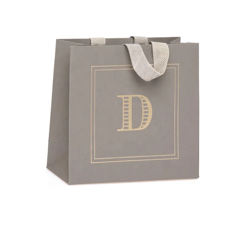Wholesale Personalized Logo Custom Luxury Gift Bags with Ribbon