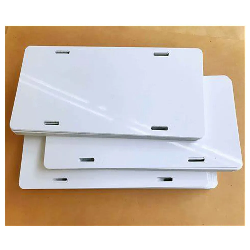 12 by 6 Inch Car Plate Sublimation Aluminum  License Plate