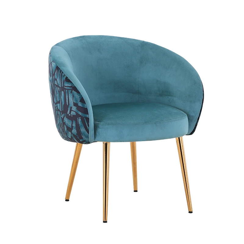 New Design Dining Room Furniture modern velvet dining chair Upholstered restaurant chair salon chair