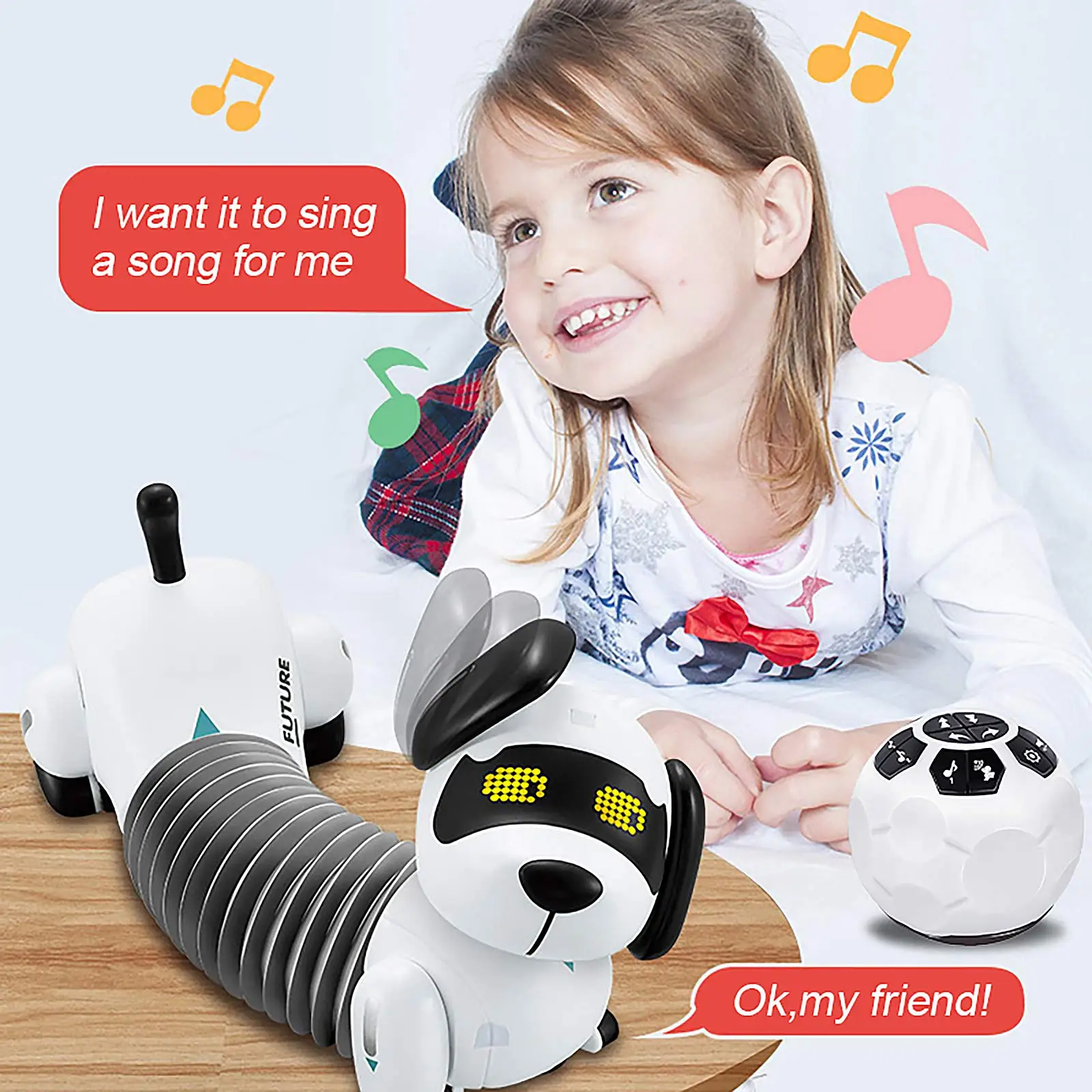 EPT Hot Rc Robots Aibo Pet Smart Intelligent Remote Control Robot Dog Toy