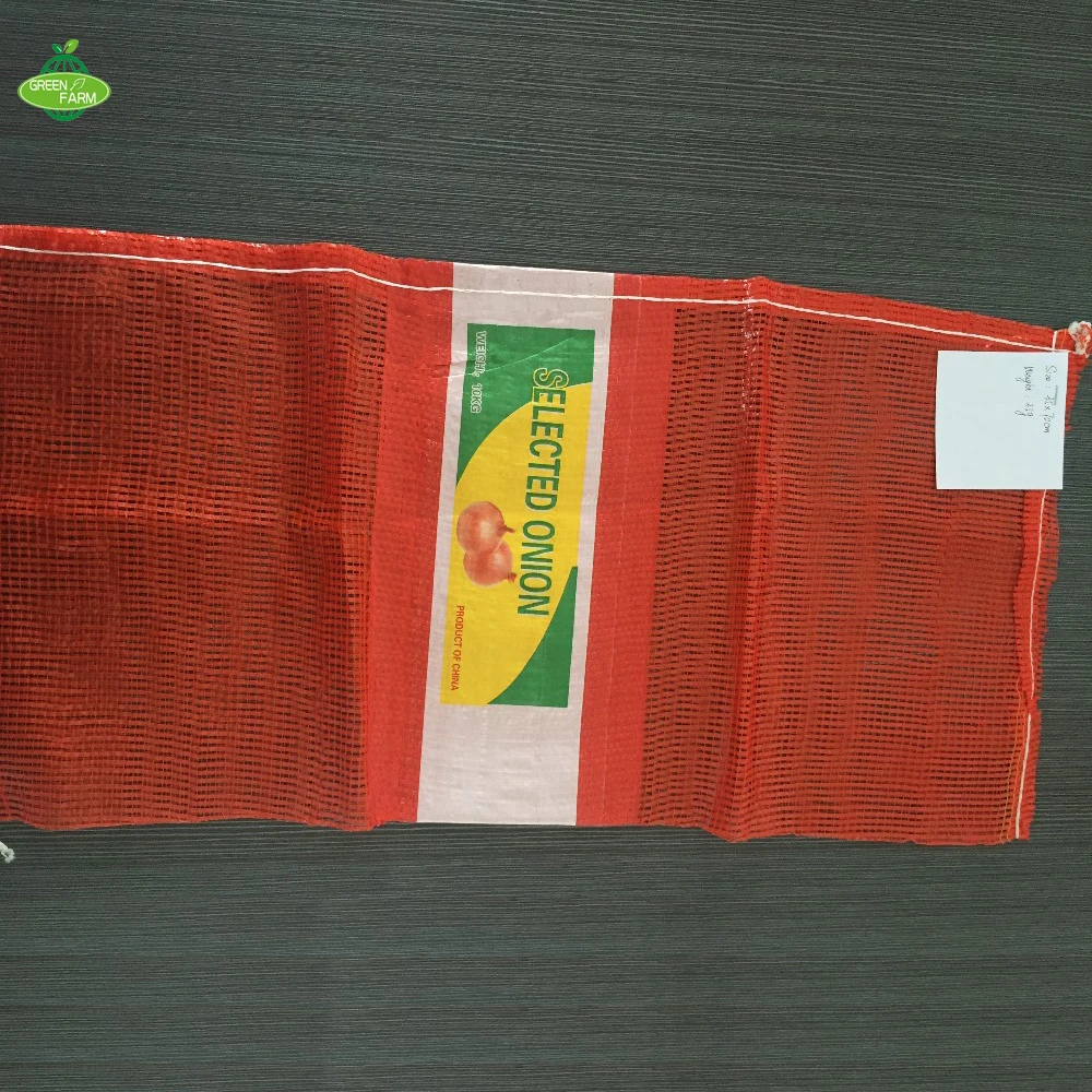 PP tubular plastic mesh bag vegetable onion raschel sack packing mesh bags for sale