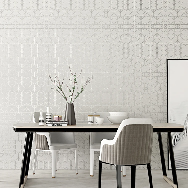 Wallpaper  decoration imported Aoslong non-woven  line wallpaper simple modern living room dining room bedroom wall paper  roll